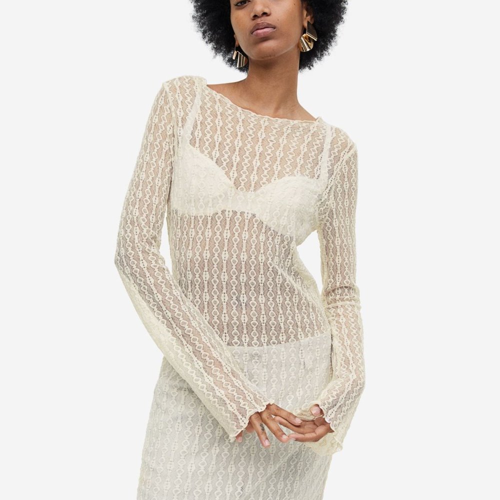 NWT H&M Lace Midi Dress